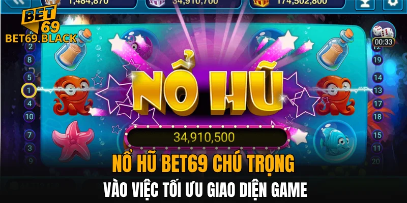 Nổ hũ BET69 chú trọng vào việc tối ưu giao diện game